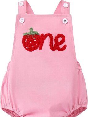 Overalls Romper for Baby Girl First Birthday